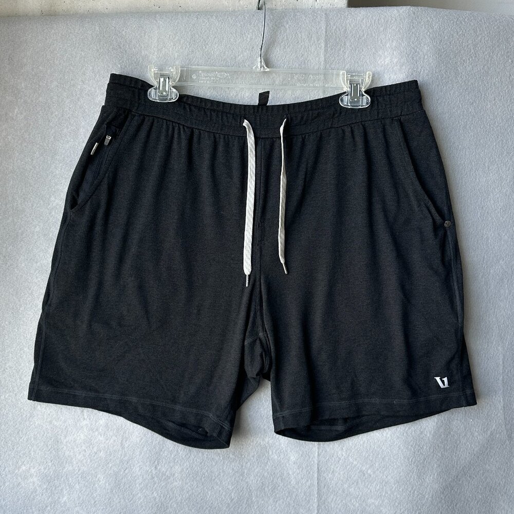 Vuori Shorts Mens XL Black Heather Ponto DreamKnit Performance Activewear